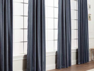 heavy velvet curtains soundproof